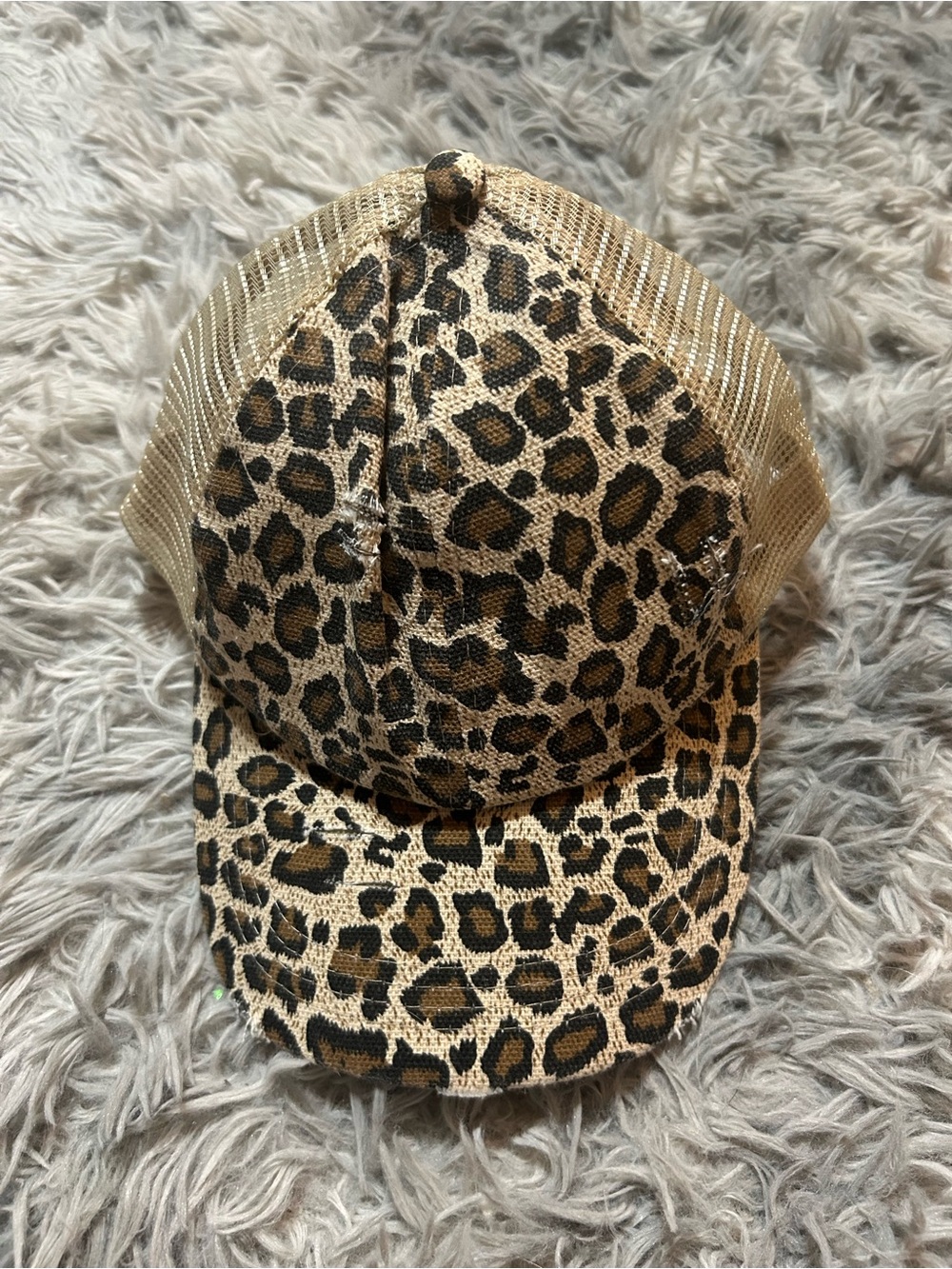 SHEIN Leopard Print baseball Hat in Tan and Black - Picture 2 of 2